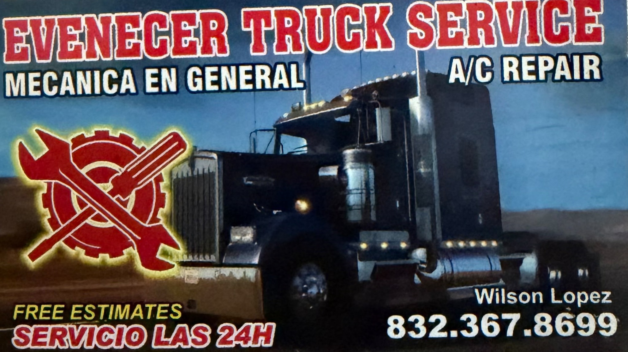 Evenecer Truck Service original advertisement